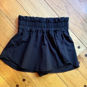 Black Women's Athletic Skort